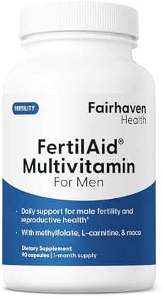 Fairhaven Health Fertilaid For Men Fertility Supplements For Men Count And Motility Support Preconception For Him Male Fertility Support Includes Lcarnitine Zinc And Folate 90 Capsules