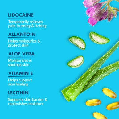 Ebanel 5% Lidocaine Numbing Cream Pain Relief Burn Itch Numb Cream Maximum Strength Topical Anesthetic with Allantoin Vitamin E for Local and Anorectal Uses Hemorrhoid Treatment Oil Free