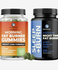 Nobi Nutrition Fat Burner Gummies And Night Time Fat Burner 24/7 Weight Loss Support With Green Tea & Raspberry Ketones Appetite Suppressant Metabolism Booster And Belly Fat Reducer 1 Month Supply