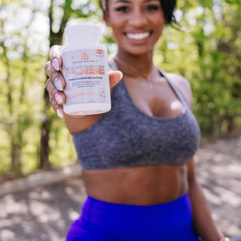 Core Nutritionals Poise Female Hormone Support Thyroid Hormone Balance & Menstrual Support With Magnesium & Iodine Antioxidant Rich 112 Vegetable Capsules