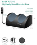 Lingteng Foot Massager With Heat And Foot Massage Electric Foot Massager With Cord Remote Control Birthday s For Mom And Dad (Black - Corded Electric)