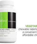 Davinci Labs Immunodmg Chewable With Elderberry And Vitamin D3 Dietary Supplement To Support Cell And Immune Health With Vitamin C D3 E Black Elderberry Dmg And More 120 Chewable Tablets