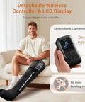 Mynt Full Leg Air Compression Massager Sequential Cordless Compress Therapy Machine For Circulation Pain Relief Rechargeable Leg Massage Recovery System With Multiple Modes & Intensities For Athlete