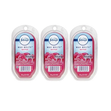 Febreze April Fresh Wax Melts 3 Packs Of 6 Wax Melt Warmer Cubes Per Pack Each Pack Is 2.5 Oz Of Air Freshener