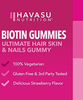 5000Mcg Biotin Gummies For Hair Skin And Nails Vegan Supplement For Women And Men Glp1 Nutritional Support Vitamin B7 Strawberry Flavor 90 Count