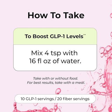 Flatter Me Fiber Glp1 Booster Prebiotic Fiber & Enzyme Supplement For Weight Support Reduce Bloating Double Glp1 Levels Digestive & Gut Health For Women & Men (10Glp1/20Fiber Servings)