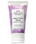 Heritage Store Aura Glow Facial Mask Brightening & Refining Treatment All Skin Types Exfoliating Gel Mask With Aha & Fruit Acids Hyaluronic Acid Sea Moss & Clear Quartz Vegan Paraben 2Oz