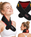 Dus Red Light Therapy For Neck Portable 660Nm & 850Nm Infrared Light Device For Muscle Relaxation Skin Firming Pain Relief & Improved Circulation Rechargeable With Timer