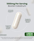 Dorado Nutrition Colostrum Supplement Per Serving (Bovine Colostrum Capsules From First Milking 120 Count 1000Mg