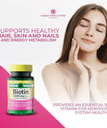 Biotin 10000mcg Softgels 120 Count Biotin 10000mcg Hair Skin Nails Health Dietary Supplement + 7 Day Pill Organizer Included (Pack of 1)
