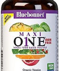 Bluebonnet Nutrition Maxi One (Iron) Whole Food Multiple Enzymes Energy Vitality Gluten Soy & Green Kosher Vegetarian Friendly Nongmo 90 Count