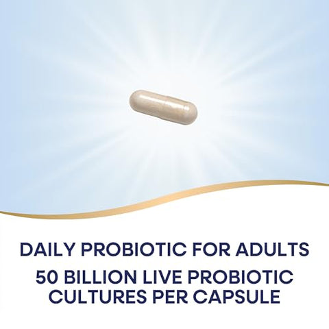 Nature'S Way Fortify Optima Probiotic For Men And Women 50 Billion Live Cultures 6 Strains Supports Digestive And Immune Health 30 Capsules (Packaging May Vary)