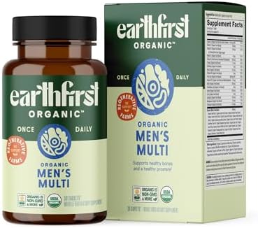 Earthfirst Organic Prenatal Womenâ€™S Multivitamin And Menâ€™S Daily Multivitamin His And Hers Family Bundle Complete Daily Organic Support 30 Count