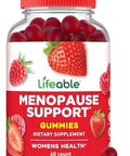 Lifeable Menopause Relief For Women Black Cohosh Vitex Chasteberry Lemon Balm Extract Red Clover Extract & More Great Tasting Vegan Supplement Night Sweats & Hot Flashes Relief 60 Gummies