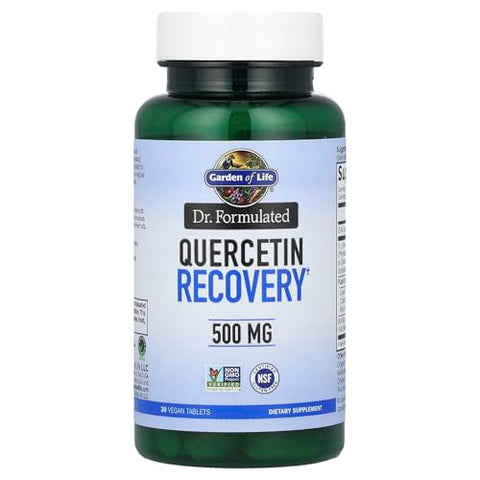 Garden Of Life Quercetin Post Workout Recovery With Zinc Turmeric & Green Tea Dr Formulated Healthy Inflammatory Response & Joint Support - Gluten Free And Non Gmo 30 Tablets