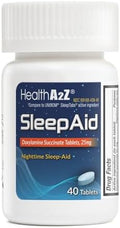 HealthA2Z Nighttime Sleep Aid Doxylamine Succinate 25mg 40 Counts