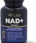Ageless Nad+ Supplement - Nicotinamide Riboside Supplement For Healthy Aging And Cognitive Function - Promotes Endurance And Energy - 30 Count