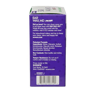 Earwax Md Eosera Ear Wax Md Kit - Fast-Acting Ear Wax Dissolving Drops 15Ml And Rinsing Bulb Kit Breaks Down & Dissolves Wax In One Treatment Clinically Proven Gentle Safe Doctor-Recommended I Age 2