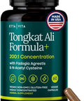 Etta Vita Potent Longjack - Tongkat Ali & Fadogia Agrestis Supplement For Men & Womens Energy T Support Lean Muscle Growth & Recovery Hormonal Balance Pre-Workout With Vegan Nac Liver Detox & Cleanse
