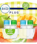 Febreze Plug In Air Freshener Odor-Fighting Scented Oil Refill Apple Mango Sunshine Scent 2 Refill