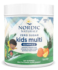 Nordic Naturals Zero Sugar Kids Multi Gummies Orange Lemon - 120 Gummies - Great-Tasting Multivitamin For Ages 4 - Supports Growth & Development - Non-Gmo Vegetarian 30 Servings