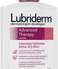 Lubriderm Advanced Therapy Moisturizing Lotion With Vitamins E And B5, Deep Hydration For Extra Dry Skin, Non-Greasy Formula, 6 Fl. Oz ( Pack Of 10)
