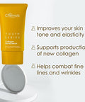 Skin Chemists Collagen Face Serum Anti Aging Collagen Serum For Face Reduces Wrinkles & Fine Lines Plant Based Formula With Marine Amino Acids 1 Fl Oz