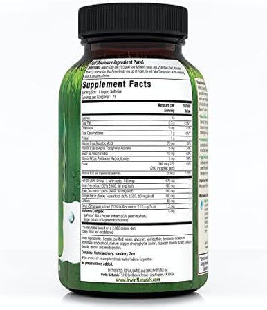 Irwin Naturals Triple Tea Fat Burner 75 Liquid Softgels