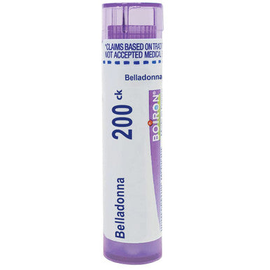 Boiron Belladonna 200Ck, 80 Pellets, Homeopathic Medicine For Fever