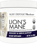 Host Defense Lion'S Mane Powder Brain Health Support Supplement Mushroom Supplement To Support Focus & Memory Function Immune & Nervous System Support Supplement 7 Oz (133 Servings)