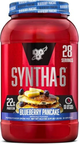 Bsn Syntha6 Protein Powder Drink Mix Blueberry Pancake 2.91 Lb (1.32 Kg)