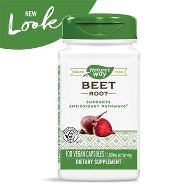 Nature's Way Beet Root 500 mg, 100 Capsules, Pack of 2