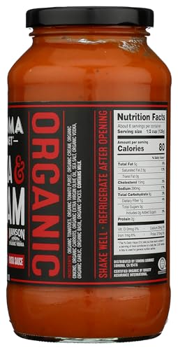 Sonoma Gourmet, Pasta Sauce Vodka Cream Organic, 25 Ounce