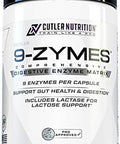 Cutler Nutrition 9Zymes Digestive Enzyme Supplement: Contains Bromelain Protease Lipase Lactase & More To Help Reduce Bloating Improve Absorption And Reduce Gas 120 Servings/Capsules