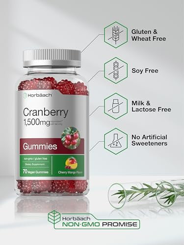 Horbaach Cranberry Gummies 70 Count