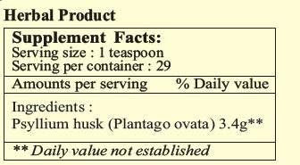 Ayur365 Pure Psyllium husk Unflavoured & Sugar-Free For Gentle Relief of Irregularity 100g, 29 Doses & Four Weeks Supply