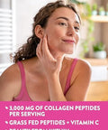 Nature'S Truth Collagen Peptides 90 Caplets Type 1 And 3 With Vitamin C Grass Fed, Non-Gmo And Gluten Pill Supplement