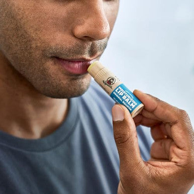Dr. Squatch Natural Lip Balm - Petrolatum Paraben Artificial Flavor- - Shea Butter Beeswax Vitamin E - Original Squatch Vanilla Bourbon Coconut Cove Wild Watermelon (0.25 Oz 4 Pack)