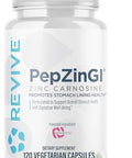 Revive Md Zinc Carnosine Supplement For Men & Women - Zinc & L-Carnosine To Support Gi Stomach Lining & Immune Health - Digestive Health Supplements Supports A Healthy Gut - 120 Vegetarian Capsules