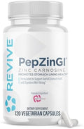 Revive Md Zinc Carnosine Supplement For Men & Women - Zinc & L-Carnosine To Support Gi Stomach Lining & Immune Health - Digestive Health Supplements Supports A Healthy Gut - 120 Vegetarian Capsules