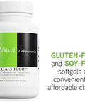 Davinci Labs Omega3 1000 Dietary Supplement To Maintain Already Normal Cholesterol Levels And Support Immune System Healthy Hair And Skin Gluten 45 Enteric Coated Softgels