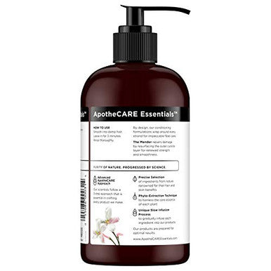 ApotheCARE Essentials The Mender Damaged Hair Repair Conditioner Coconut Milk White Jasmine Vitamin E 12 oz
