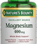 NatureS Bounty Magnesium 400 Mg Softgel Whole Body Support Magnesium Supplements For Men And Women Heart Nerve and Bone Health 75 Softgels (Pack Of 1)