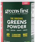 Greens First Original Greens Powder 49 Superfoods Organic Fruits & Veggies Prebiotics Probiotics & Digestive Enzymes Antioxidant Smoothie Dairy Vegan & Nongmo (Berry 30 Servings)