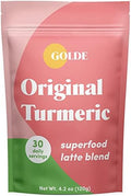 Golde - Superfood Latte Blend - Original Turmeric - Plant-Based W/Coconut, & Ginger - Vegan, Keto, Sugar- - 30 Servings