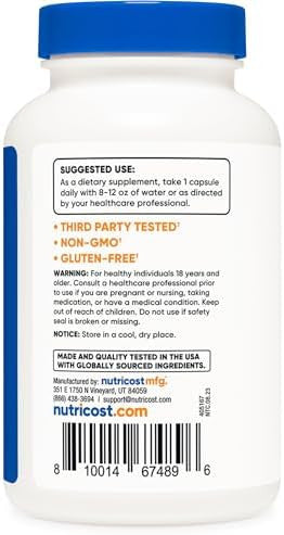 Nutricost Kelp Capsules 325Mcg Of Iodine 120 Capsules Vegetarian Nongmo & Gluten