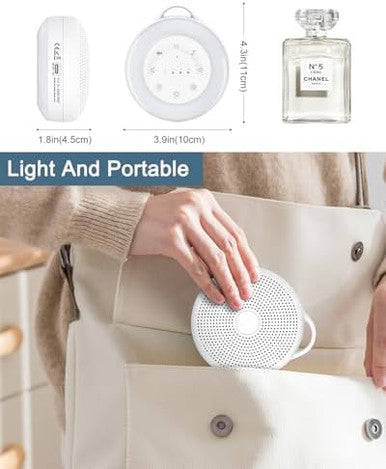 Ankilo White Noise Machine Portable Sound Machine For Sleep 24 Soothing Sound Volume Control 3 Timing Adjustable Night Light Sound Therapy For Home Travel Registry Present