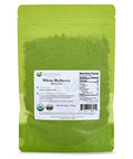Biokoma Organic White Mulberry Leaf Tea Loose Dried Leaves 1.76oz - Morus Alba Herbal Tea - USDA Organic - Resealable Moisture Proof Pouch - No Additives - No Preservatives - Non GMO - Kosher