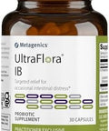 Metagenics Ultraflora Ib Relief For Occasional Intestinal Distress Probiotics For Digestive Health Antibloat For Men & Women 60 Billion Cfu Nongmo Gluten Vegetarian 30 Capsules