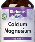 Bluebonnet Nutrition Calcium & Magnesium Bone Health Nongmo Vegan Kosher Gluten Soy 90 Vegetable Capsules 30 Servings